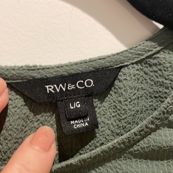 Sage green blouse - Picture 3 of 8